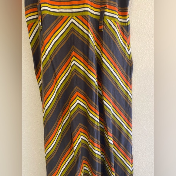 Women’s Olive Striped Sleeveless MIDI by orla Kiley size small - Picture 4 of 5